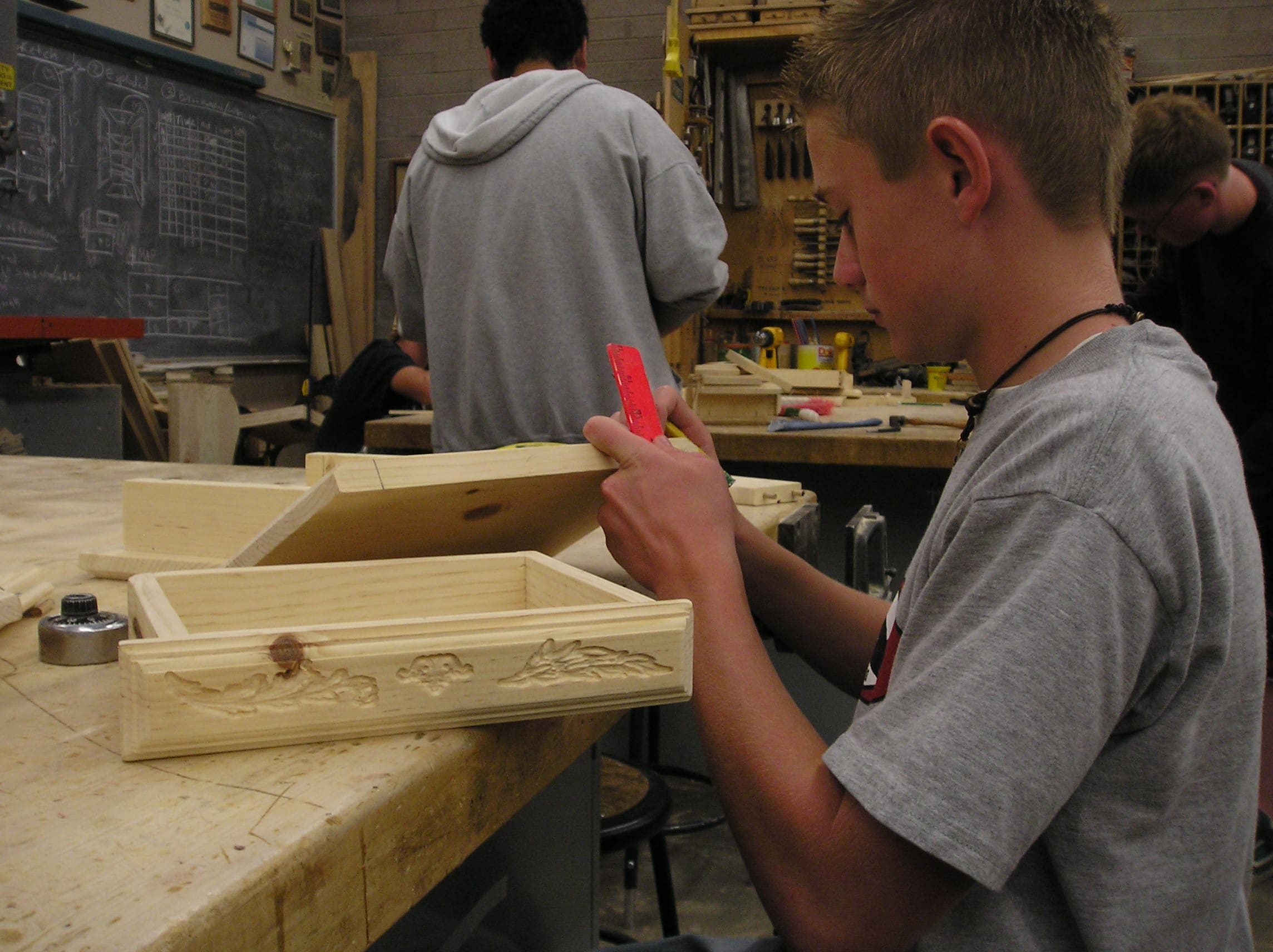 Student building project made on a CarveWright CNC at school